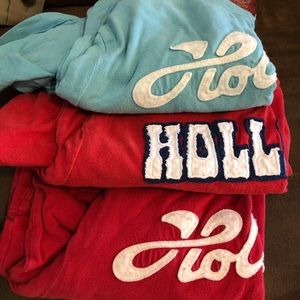 Long sleeve Hollister shirts (all 3)